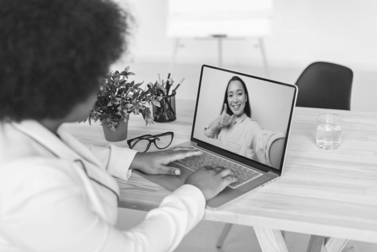 Modern workspace with financial charts and analysis tools